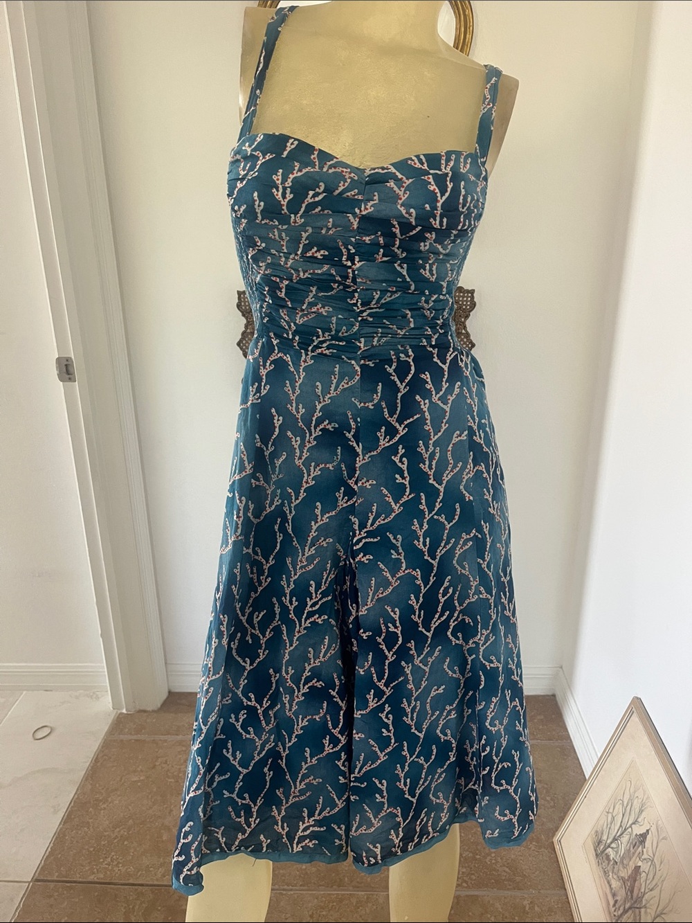 Anthropologie HD in Paris Sea Coral Dress